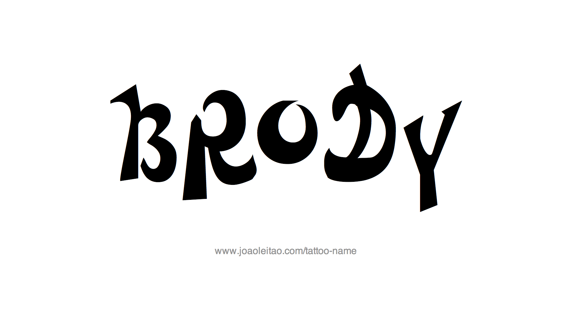 Brody Name Tattoo Designs